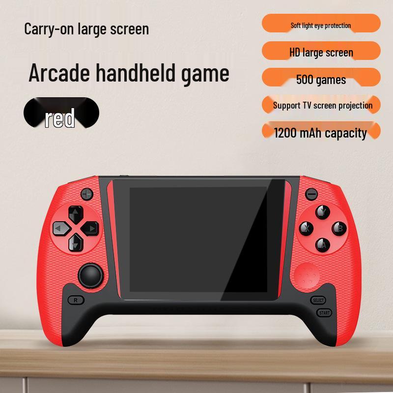 2025 HD Портативная игровая консоль: Большой экран, возможность подключения к телевизору, двойные ручки, 3,5-дюймовая портативная ретро-аркада