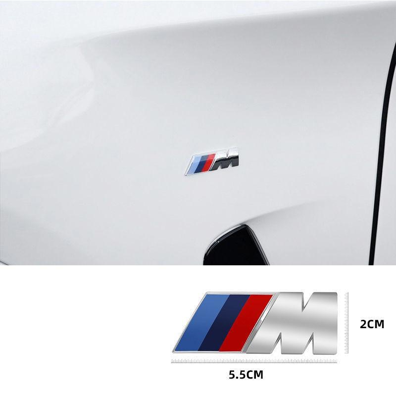 BBKS3 45mm 55mm 90mm Emblem Car Fender Badge Trunk Sticker For BMW M E46 E39 E90 E60 E30 F10 F11 F20 F30 G20 G30 X1 X3 X5 Accessories