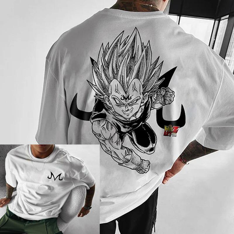 Summer Plus Size Dragon Ball Anime Printed Men and Women Tshirt Casual Parent Child Tops Harajuku Style Street Fashion Y2K
