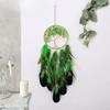 Creative Light Luxury Dream Catching Net Handmade Crystal Gravel Life Tree Home Feather Hanging Decoration