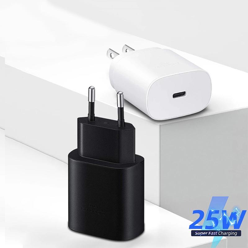 Pd 25 Вт Сверхбыстрое зарядное устройство для Samsung Galaxy S20 S21 S22 S23 Ultra S10 S9 Note 10+ Быстрая зарядка USB C на Type C