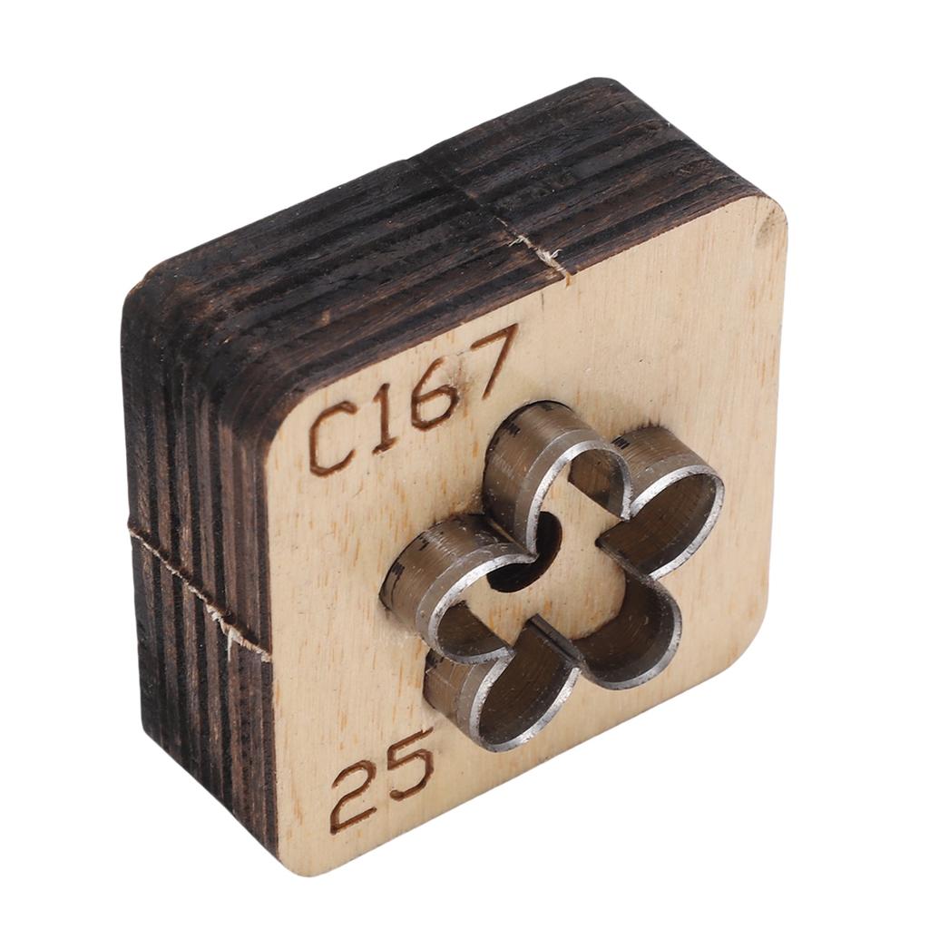 Кожаный резак в форме цветка Металлический инструмент для кожевенного ремесла Штамп для вырубки Инструмент для рукоделия