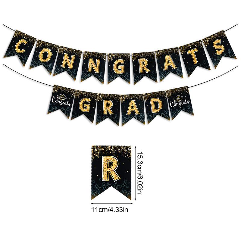 2025 Graduation Banner Garland Star Bunting Set Graduate Congratulation Congrats Paper Garland Flags Party Supplies You Did It