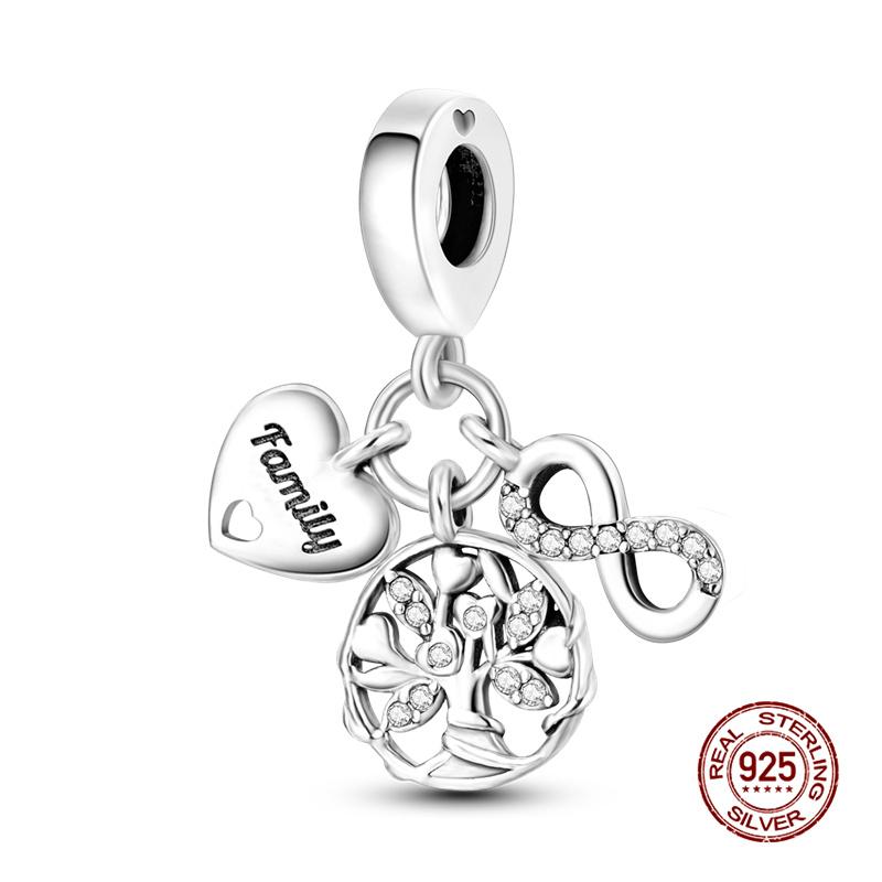 Оригинальные Шармы Медь Хорошая Жизнь Подвеска-Шарм Сердце Подходит для Оригинальных Браслетов 3 мм для Женщин DIY Изысканные Ювелирные Изделия Подарки Новинка