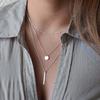 BLUELANS NECKLACE Wonderful Pendant Long Necklace Party Layer Bar Jewelry 3 Round Chain Women Present