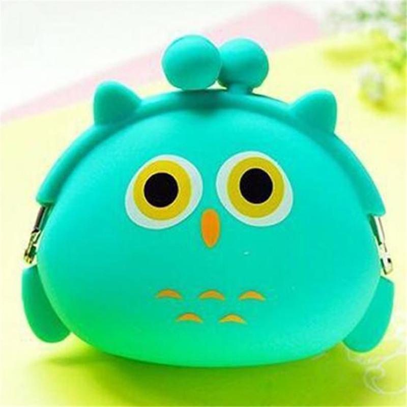 Силиконовый кошелек для монет, милый поросенок, кошка, лягушка, желтая утка, панда, сова, собака, кошелек, детский женский мини-сумка