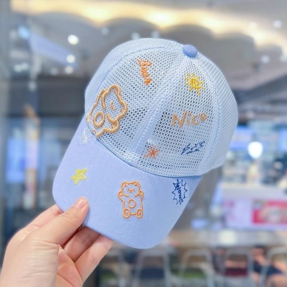 Mesh Kid Baseball Cap Solid Color Sun Protection Hat New Toddler Peaked Cap for Summer
