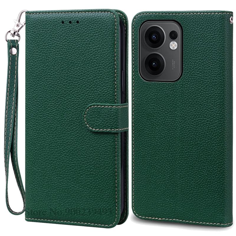 Чехол Reno 13F для Oppo Reno 13F Чехол Кожаный Чехол-книжка с кошельком для Oppo Reno 13F 5G Чехол Мягкая Обложка-книжка Coque Fundas Shell