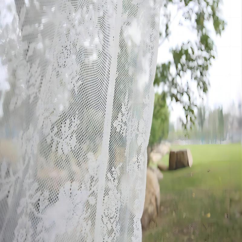 2 шт. Белая кружевная занавеска для окна, москитная сетка, занавеска от мух для ванной комнаты, наружная дверь, занавеска для балкона, экран для уединения, павильоны