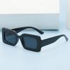 Square Jelly Sunglasses Trendy Concave Shape Photo Square Sunglasses