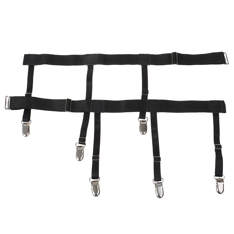 2 предмета для мужской рубашки, поясной ремень, нескользящие фиксирующие зажимы, ремешок для ног, заправленный в рубашку