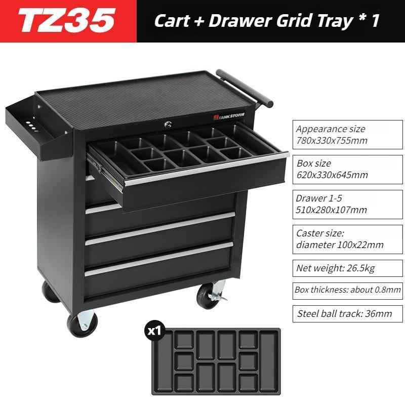 Cart Storage Toolbox Tank Drawer Multi Layer Drawer Heavy Duty Tool Cabinet Car Multi Functional Tool Box Cart Trolley Tool