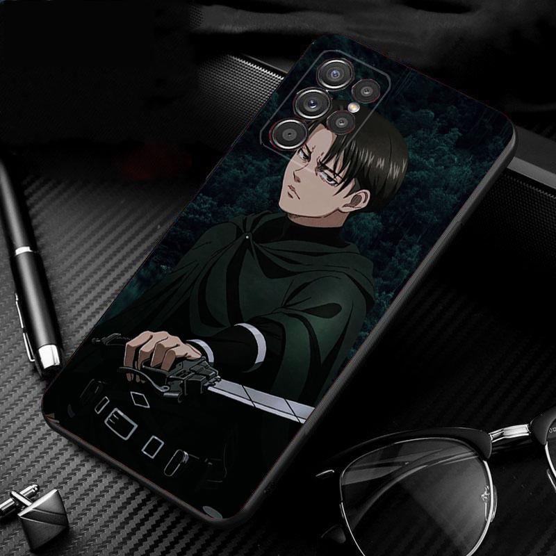 Levi Ackerman Phone Case For Samsung Galaxy S25 S24 S23 S22 S21 Ultra S24 S23 S22 S21 S25 Plus S24 S20 FE