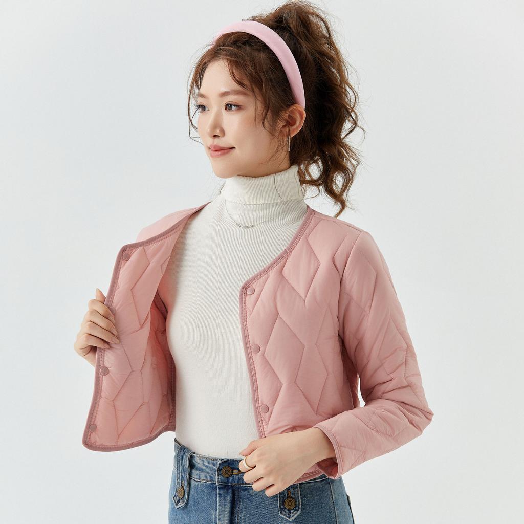 Осенне-зимняя студенческая хлопковая одежда для женщин, легкая короткая хлопковая куртка, женская хлопковая вышивка, молния, можно носить наизнанку 2325