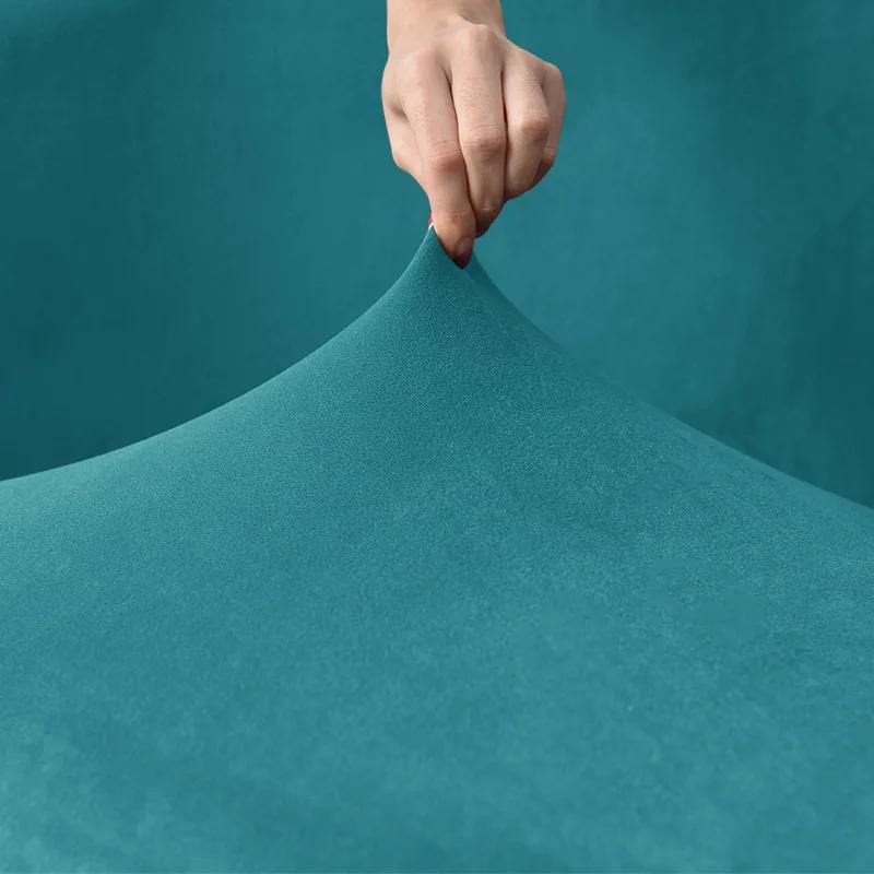 Бархатный чехол на диван Одноместный чехол на диван для гостиной Эластичный однотонный чехол на кресло для бара домашней стойки с чехлами на сиденья