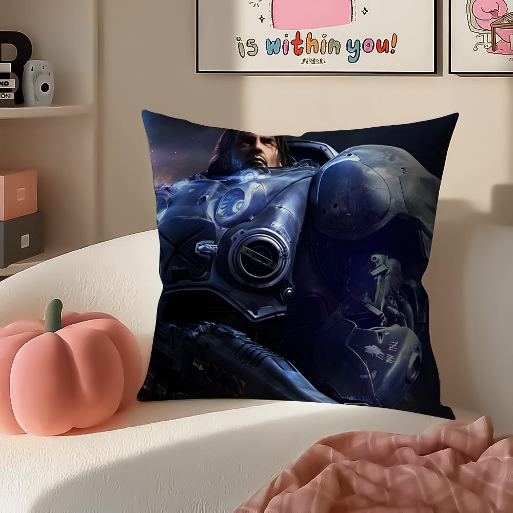 Game SciFi SStarCraft Cushion Cover Pillowcase Short Plush Invisible zipper Room Sofa Cushion Cover