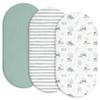 Soft Breathable Cotton Crib Sheet Set Baby Toddler Bedding A-Grade Pure 3-Piece