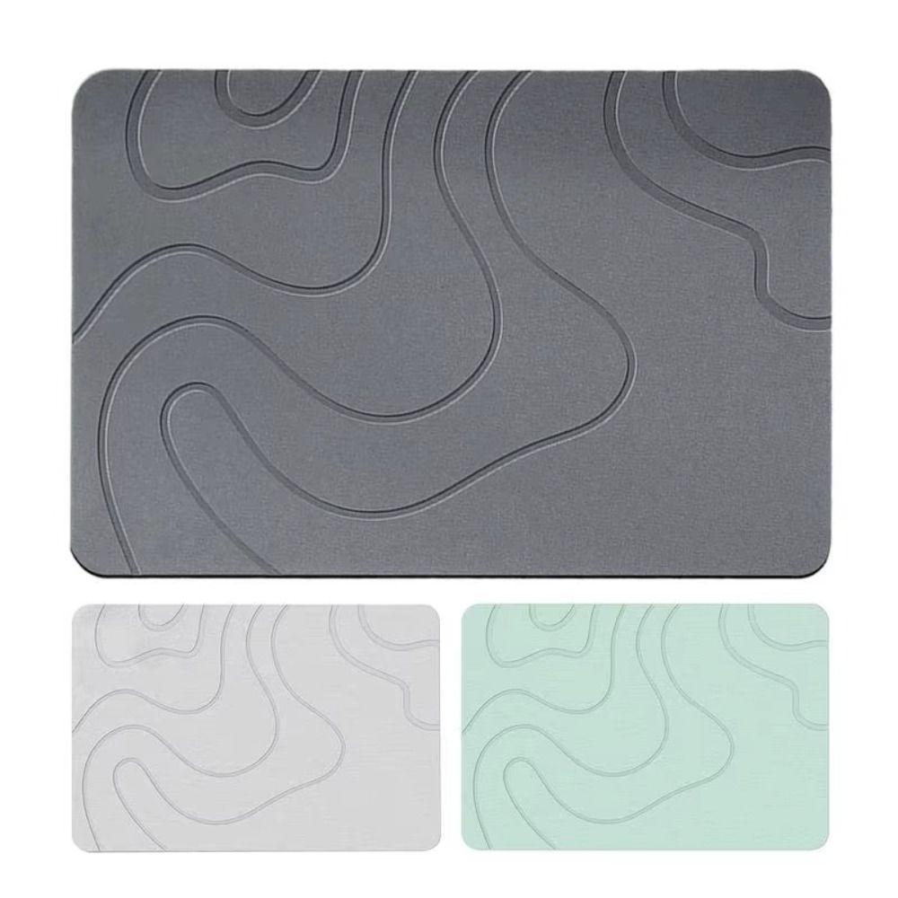Super Absorbent Bathroom Anti-slip Mat 40x60cm Kitchen Floor Mat New Entrance Carpet