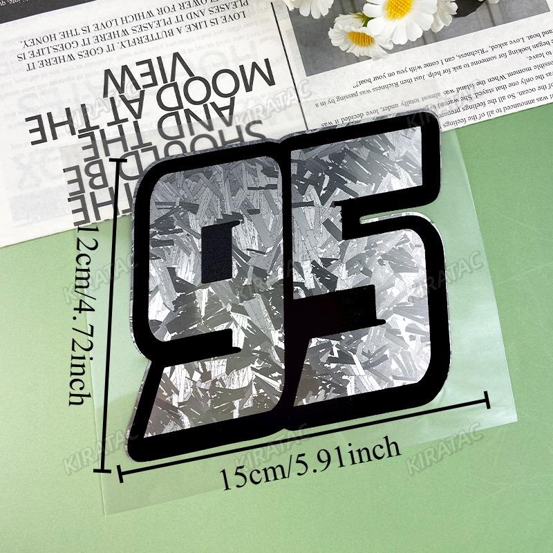 Holographic Carbon Silver Carbon Fiber 95 Motorcycle Stickers Waterproof for Motorbike Windshield Fuel Tank Car Body Vinyl Decal