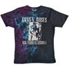 Guns N Roses 'Use Your Illusion I' Футболка с монохромной стиркой под краситель - НОВАЯ ОФИЦИАЛЬНАЯ