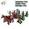 Kids Toys Roman Legion Building Blocks Medieval Knight Warhorse Cavalry Soldiers Figures Toys For Kids Christmas Gifts