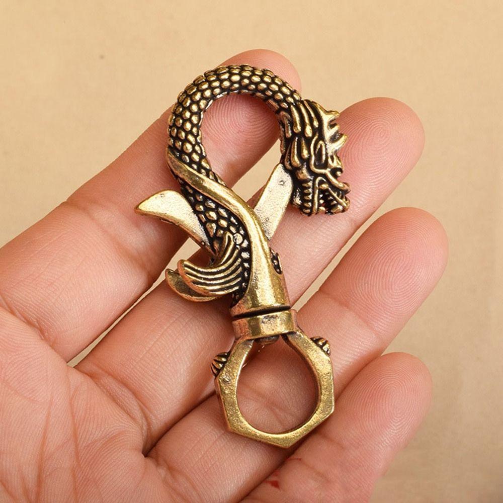 Quick Release Brass Keyring Buckle Accessories Safety Spring Hook New Key Clip Outdoor Tool