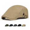 Spring Autumn Berat Men Forward Cap Solid Color Beret British Style Gatsby Painters Hats Peaked Cap