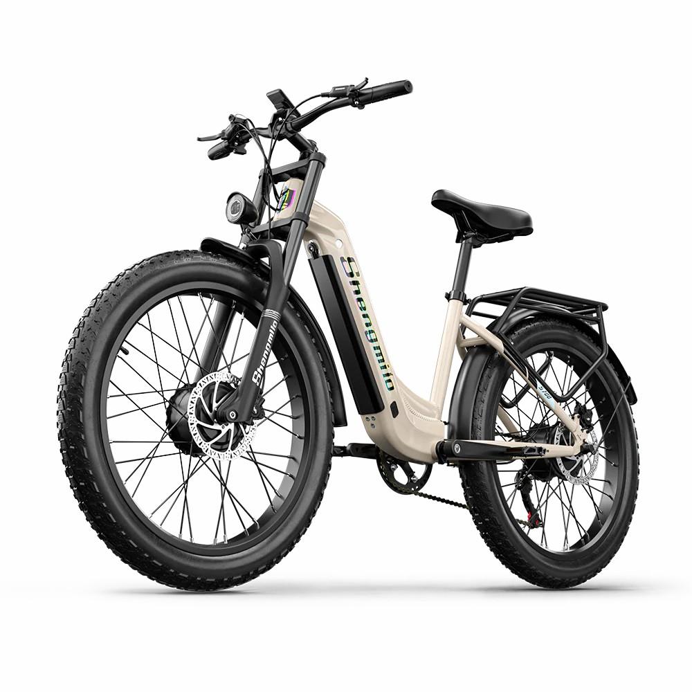 Электровелосипед Shengmilo S700 26" с толстыми покрышками, 2 мотора по 1000 Вт, для всех типов местности, взрослый, 7 скоростей, максимальная нагрузка 150 кг