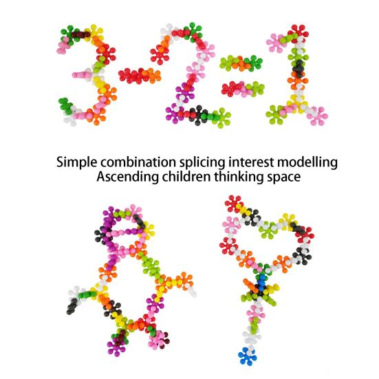 60/100/200 шт. развивающие трехмерные развивающие художественные эстетические удобные игрушки для рук, цветущие сливы, игрушки-блоки, развлекательная игрушка, игра для мозга