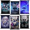 Anime Hollow Knight Scroll Poster Hot Game Cartoon Cosplay Wall Decorative Painting Living Bedroom Decoration Home Decor