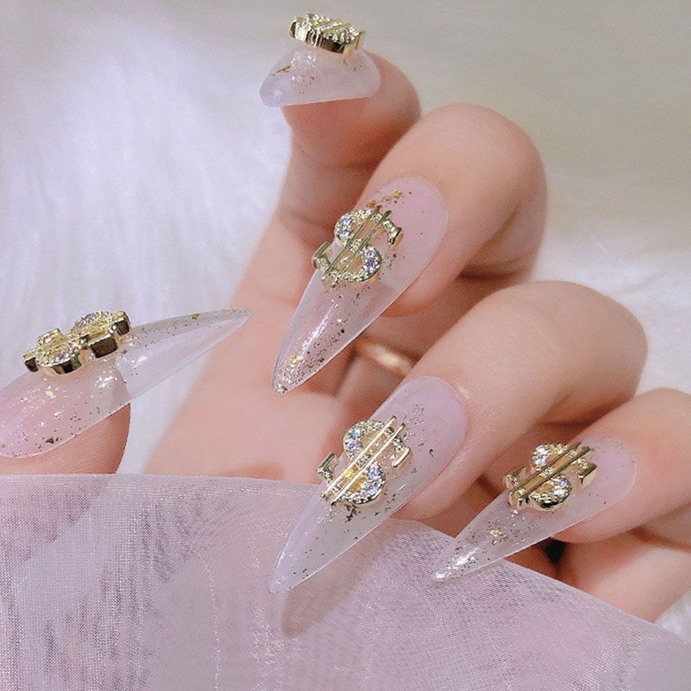 3D Money Coin Design Dollar Nail Art Decorations Nail Art Rhinestone DIY Nail Jewelry Manicure