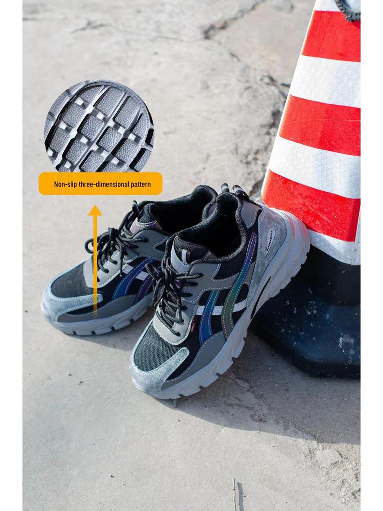 Reflective Safety Shoes: Insulated 6kV Electrician, Anti-Smash, Puncture-Resistant, Lightweight, Fashionable