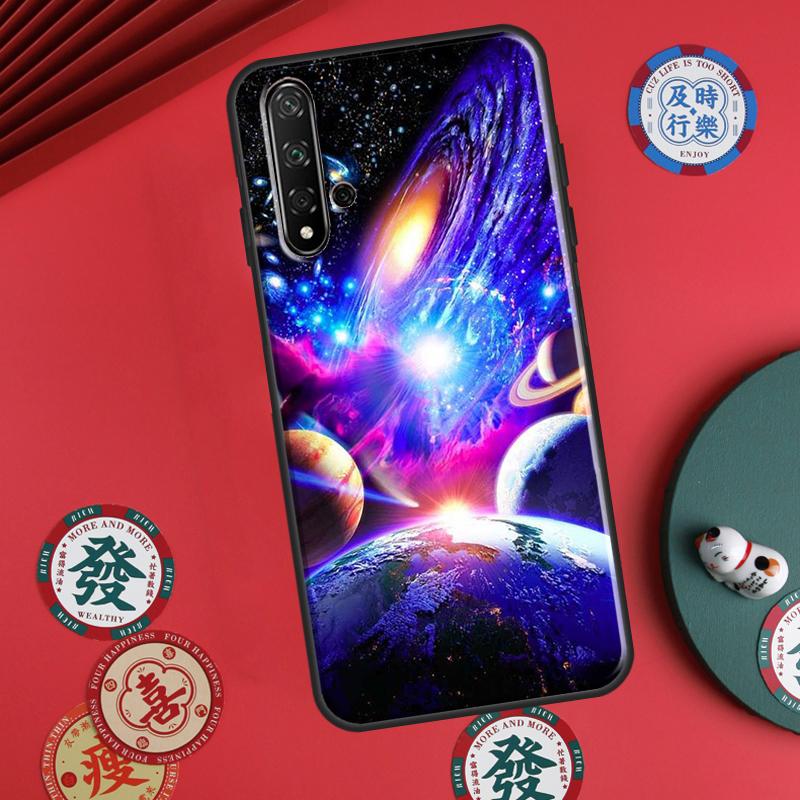 Космос Солнечная система Планеты Вселенная Для Huawei P30 P20 P40 Lite P60 Pro Nova 5T 12s 12i 11i Y90 Y70 Y60 Y61 Y91 Y72 9 10 SE Чехол