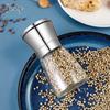 304 Stainless Steel Glass Pepper Grinder with Ceramic Core for Fresh Ground Sesame & Sichuan Peppercorns