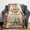 1pc To Grandson Motivational Quote Blanket - Perfect Gift for Birthdays, Christmas & Halloween- Soft, Warm & Versatile yy250909119
