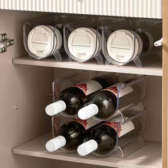 Штабелируемая подставка для чашек Многоярусная витрина для кружек, стаканов, термокружек, спортивных бутылок, экономящий место органайзер для кухонной столешницы