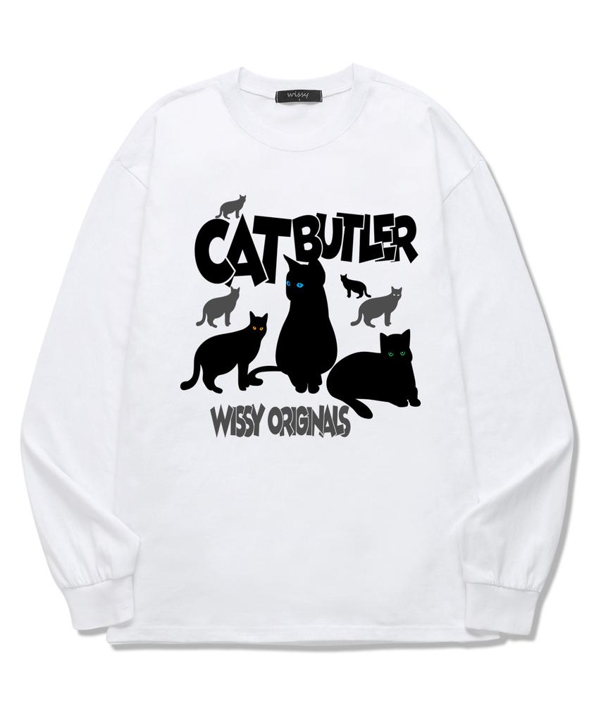 Оригинальная футболка с длинным рукавом Wissi Cat (Wls024) белый