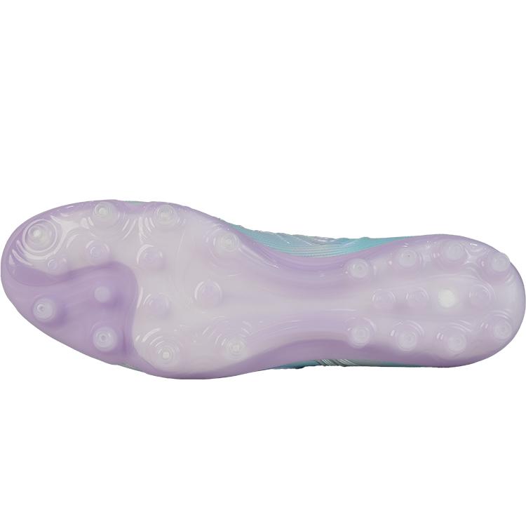 Li Ning TF Искусственный газон TPU Амортизация Скользкая подошва Покрытие Футбольные бутсы Мужские Сине-фиолетовые YSFU033-4