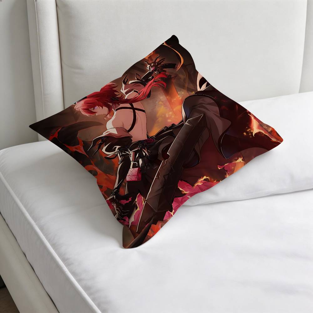 AArknights Laevatainn Decorative Square Pillow Cover Soft Comfortable Pillow Case Sofa Bed Home Decoration