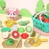 Cut Cut Music Toys Fruit And Fruit And Vegetable Puzzle Play House Kitchen Cut Vegetables Children'S Baby Child Toy Set