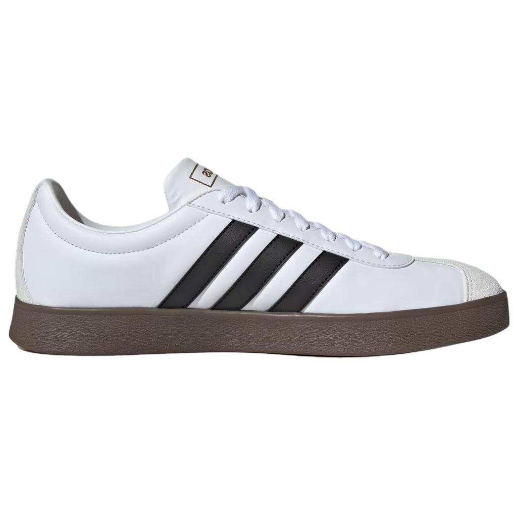 adidas VL Court Classic Белые Черные Резиновые Унисекс Кроссовки Обувь-Белый Основной-Черный JQ2470