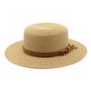 British Retro Hat Men's and Women's Summer Travel Sun Hat Flat Top Fashion Casual Versatile Top Hat