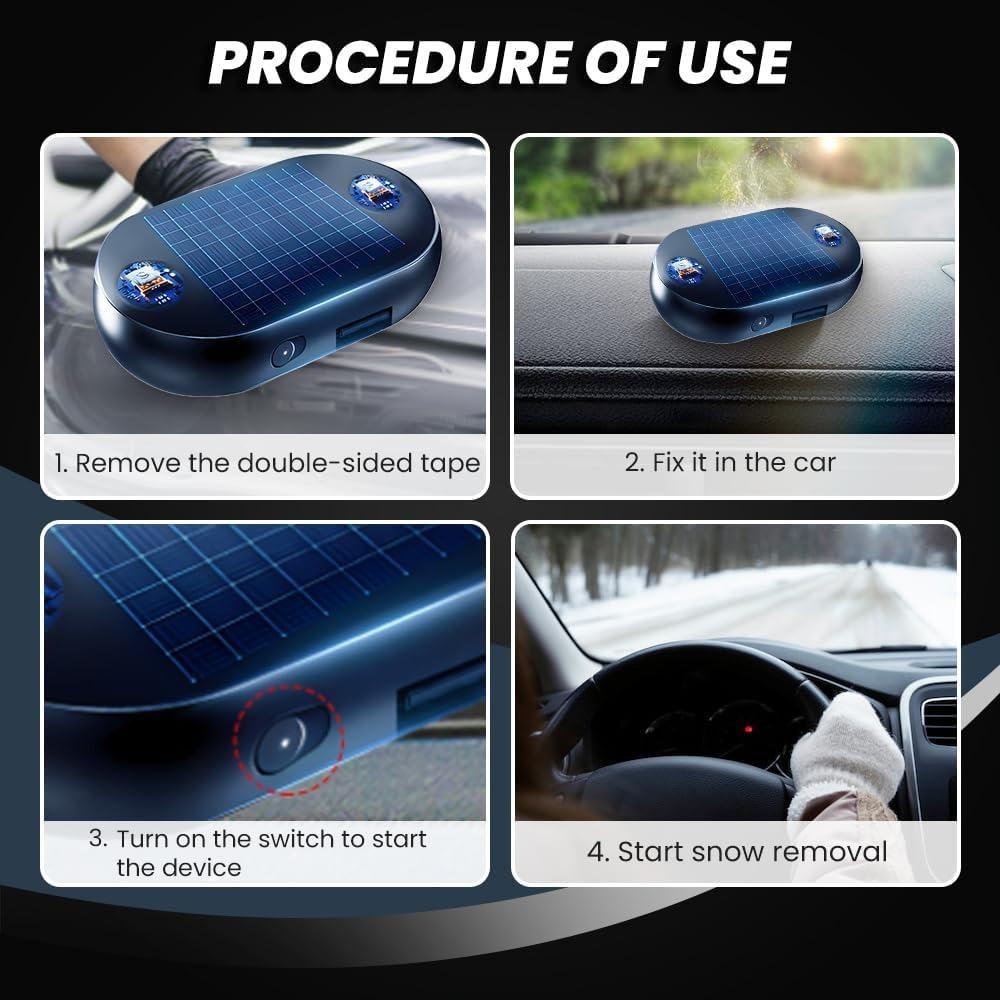 Antifreeze electromagnetic car snow remover, 2026 electromagnetic wave antifreeze snow removal device.