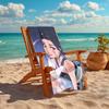 1pc KPop Demon Hunters ZOEY1 Beach Towel, Comfortable and Thick, and Swimming/Bath/Picnic/Camping Towel, Suitable for Seaside Beaches