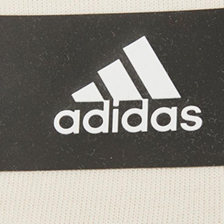 adidas SS22 Полосатая толстовка с принтом логотипа Женская толстовка Бежевая HC1636