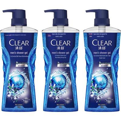 Гель для душа Clear Men Ice Cool с балансирующим эффектом и контролем жирности
