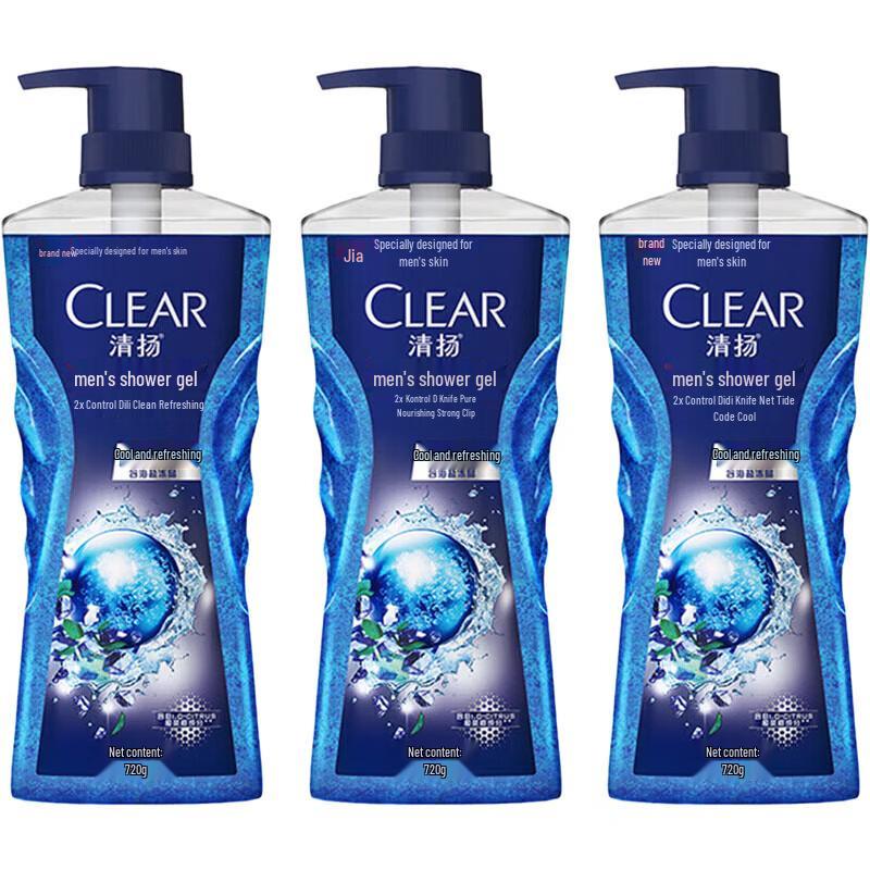 Гель для душа Clear Men Ice Cool с балансирующим эффектом и контролем жирности
