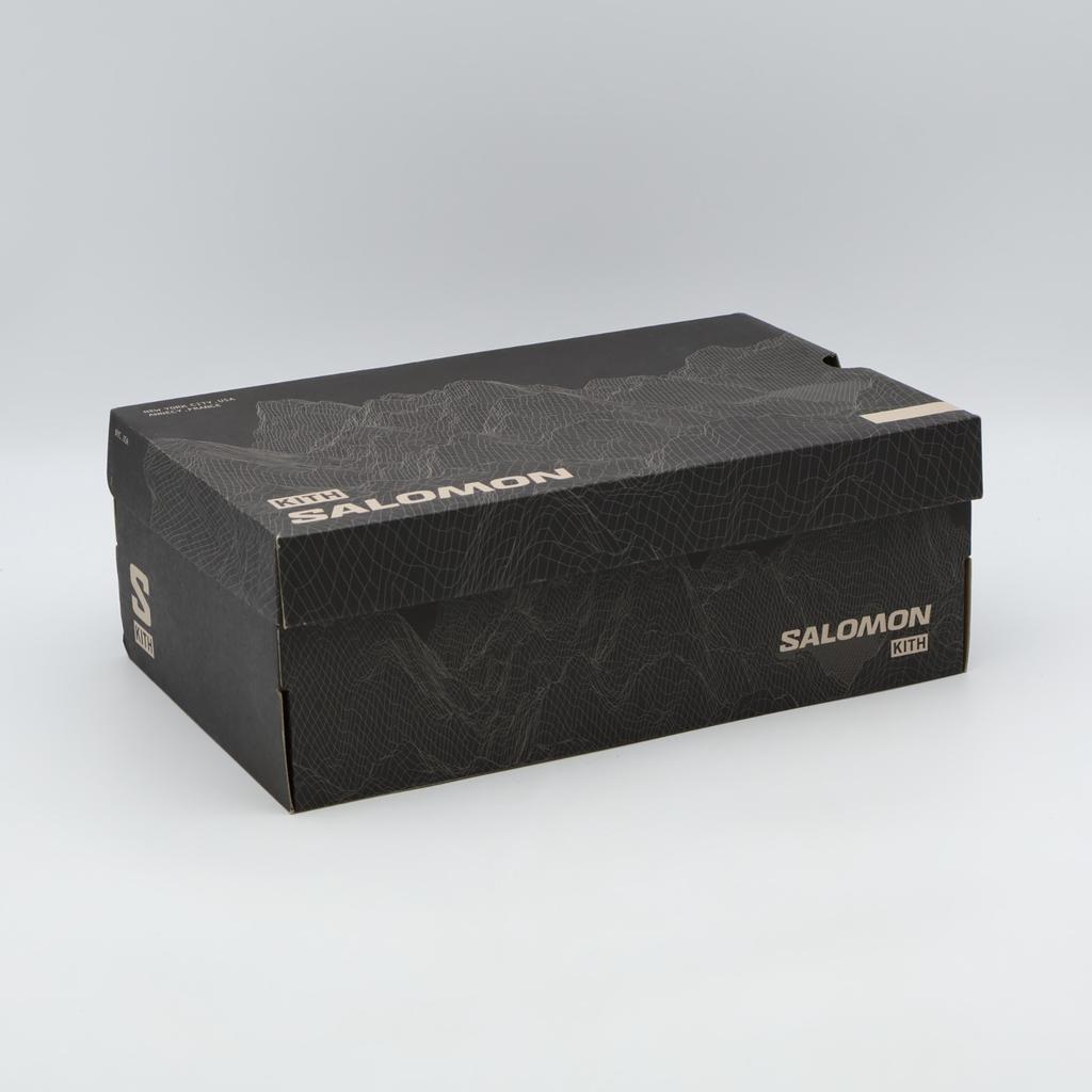 L47772300 KITH Salomon XT-4K Черный Скарабей Огненно-красный (Мужской)