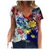 Summer Blouse Women's Short-sleeved 3d Floral Print T-shirt Streetwear Loose Casual Women's T-shirt