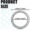 2.5inch/65MM Exhaust Manifold Gasket Seal Manifold Donut Leakproof Muffler Flange Gasket, Graphite Construction Donut Gaskets Seal Muffler Ring